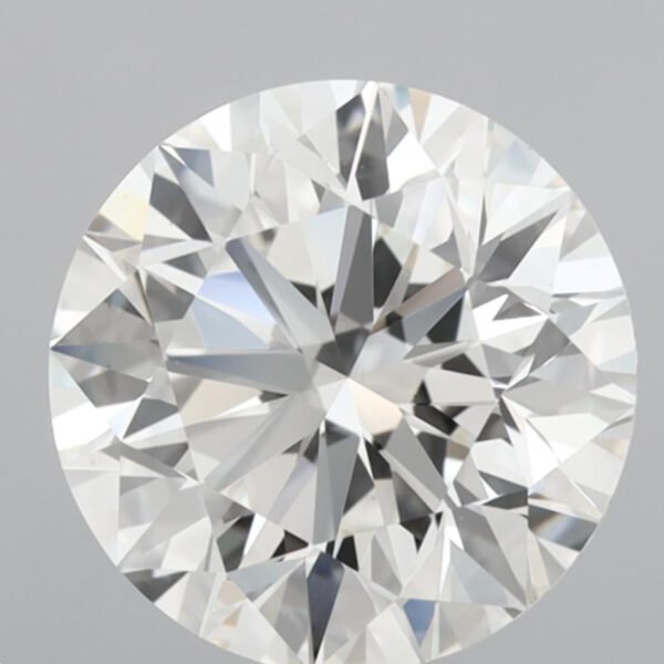 Cultured round cut diamond